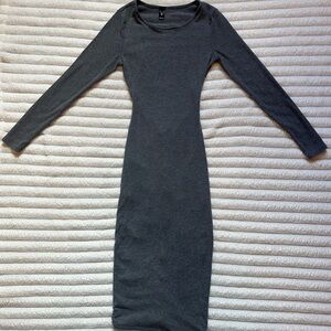 Windsor Charcoal Long Sleeve Dress